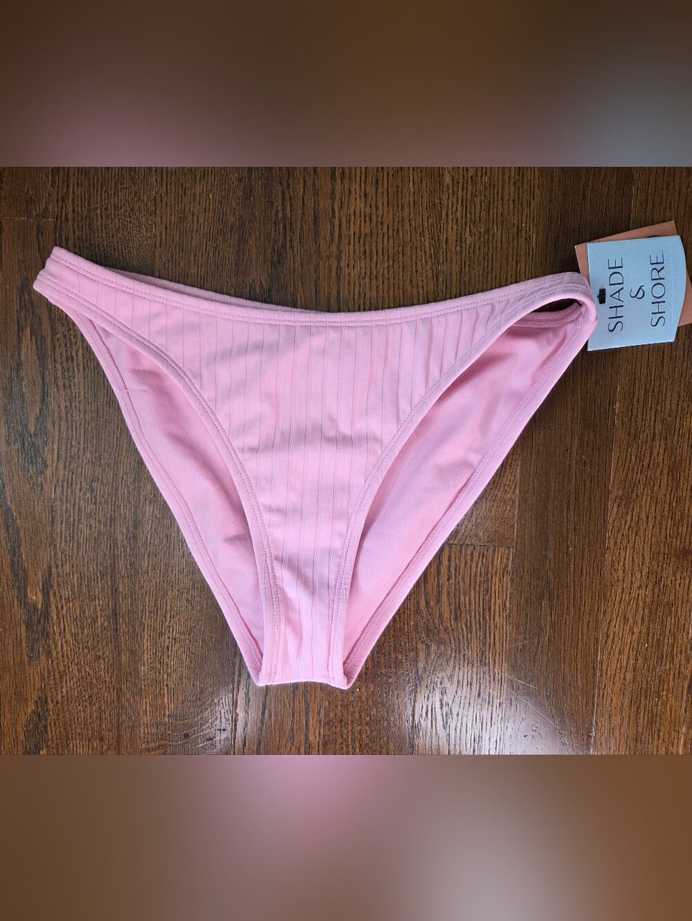 New Shade & Shore Womens XS 0/2 Pink Bikini Bottoms